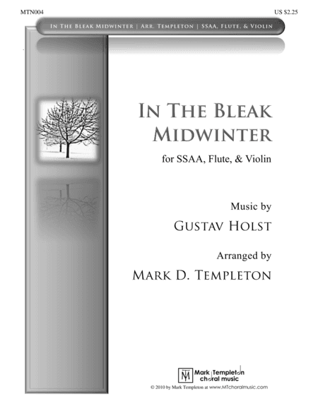 In The Bleak Midwinter (arr. Mark Templeton (born 1974))