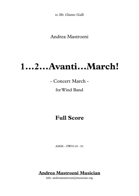1...2...Avanti...March!