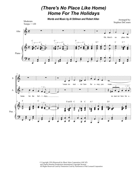(There's No Place Like) Home For The Holidays (arr. Stephen DeCesare)