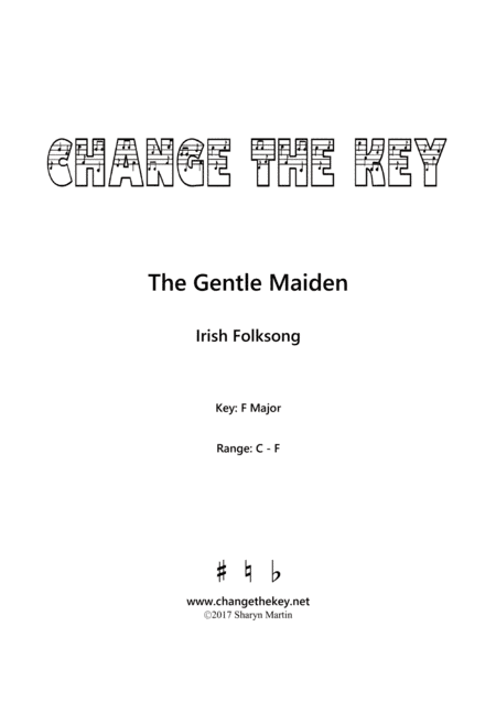 The gentle maiden - F Major (arr. Change the Key)
