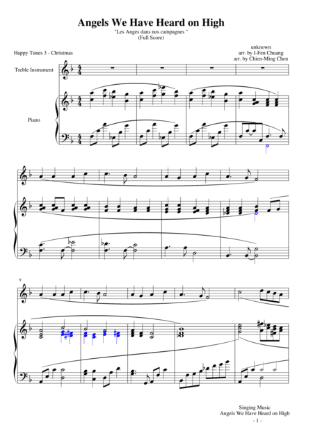 Angels We Have Heard on High (arr. Ifen Chuang, Chien-Ming Chen)