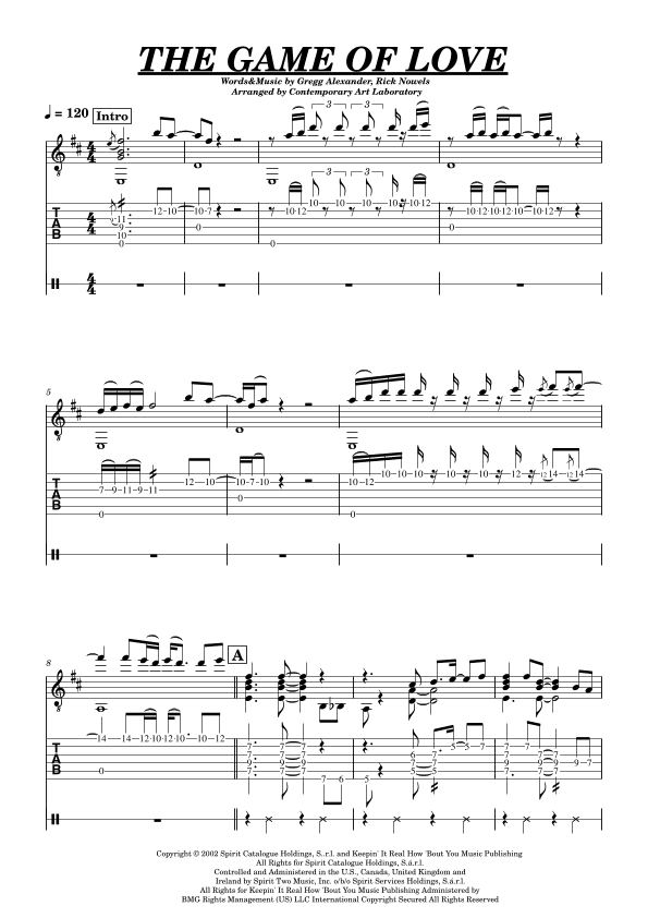 The Game Of Love (arr. Contemporary Art Laboratory)