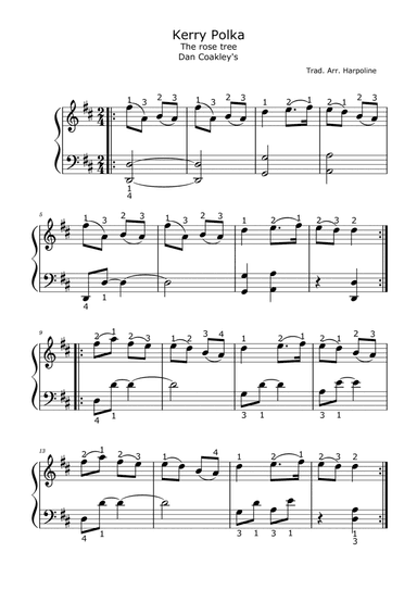 Kerry Polka, The rose tree, Dan Coakley's Polka (arr. Harpoline)