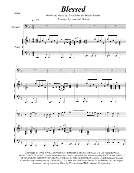 Blessed (arr. James M. Guthrie)