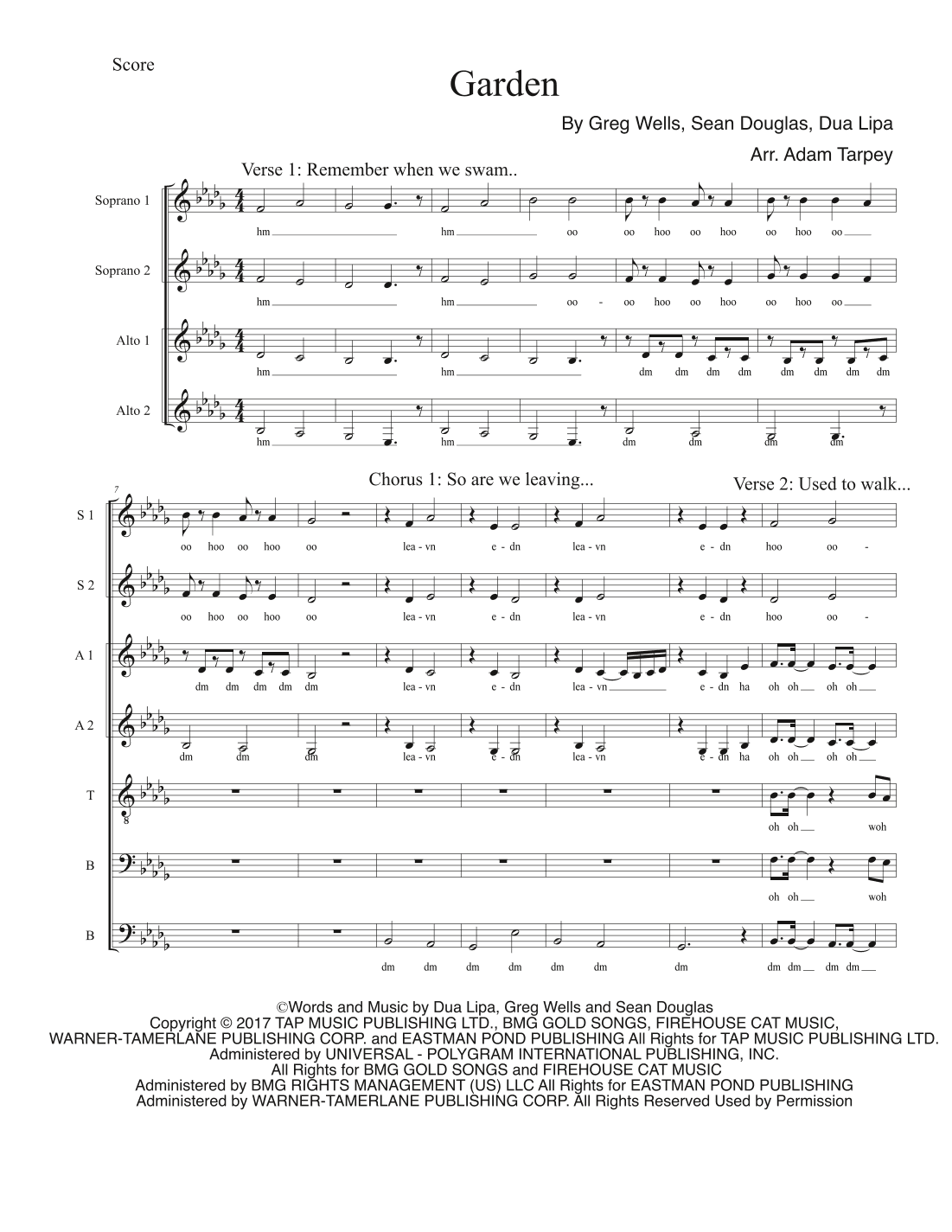 Garden (arr. Adam Tarpey)