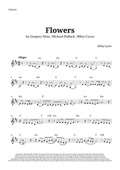 Flowers (arr. Langanho)