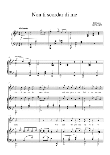 Non ti scordar di me (arr. MPS)