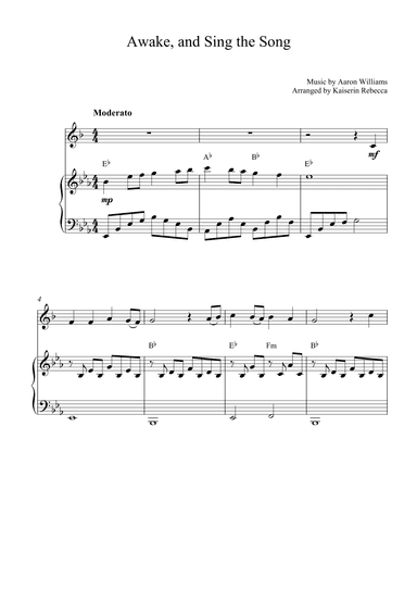 Awake, and Sing the Song (arr. Kaiserin Rebecca)