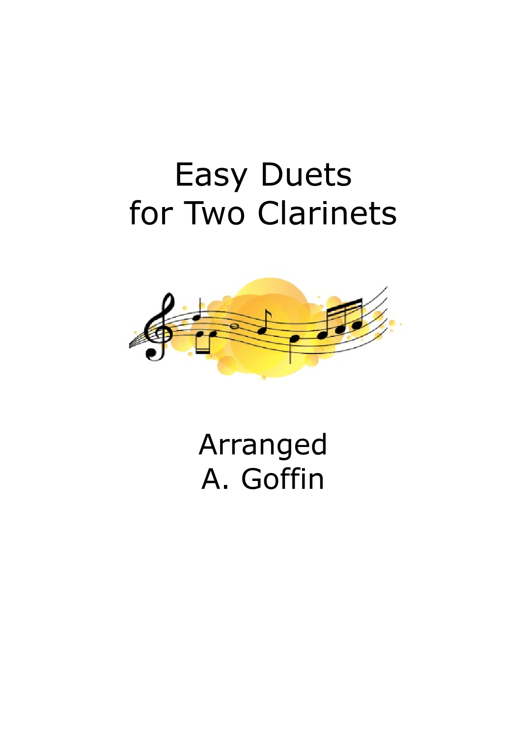 Easy Duets: Two Clarinets (arr. Alison Goffin)