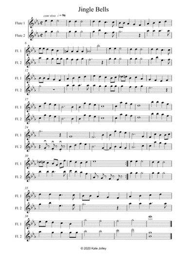 Jingle Bells Flute Duet (arr. Kate Jolley)