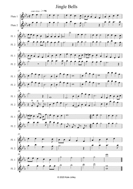 Jingle Bells Flute Duet (arr. Kate Jolley)