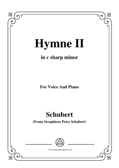 Schubert-Hymne(Hymn II),D.660,in c sharp minor,for Voice&Piano (arr. MSM)