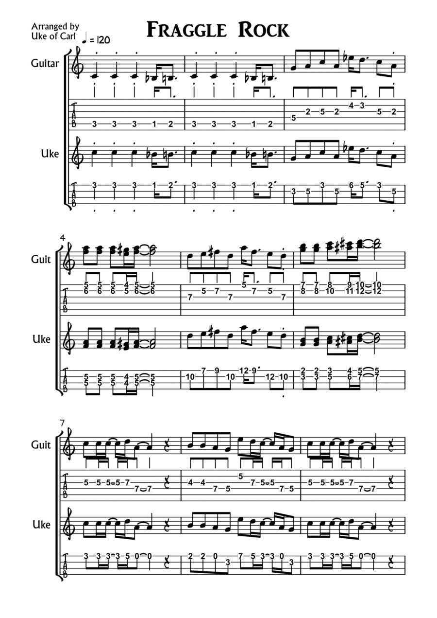 Fraggle Rock Theme (arr. Uke of Carl)