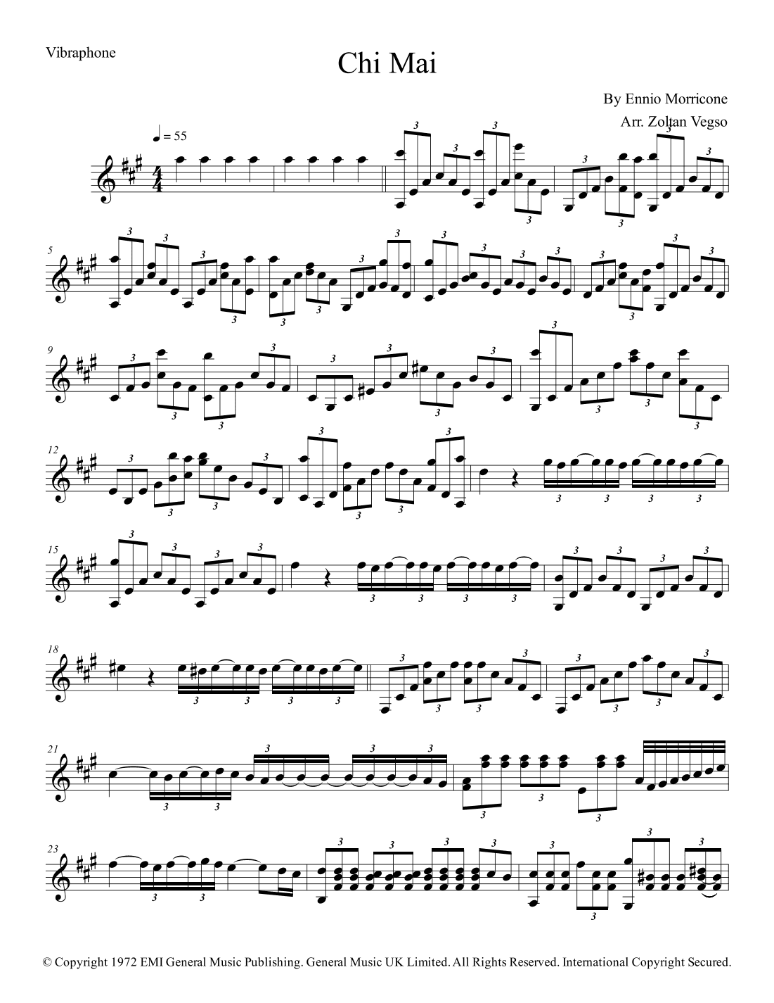 Chi Mai (arr. Zoltan Vegso)