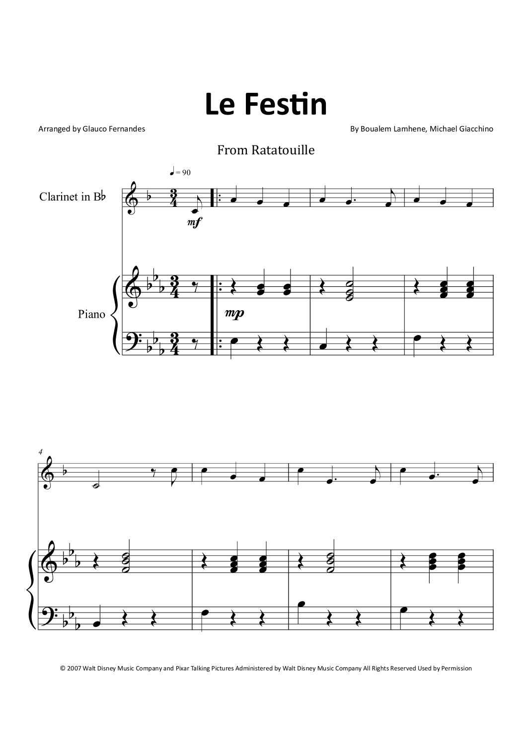 Le Festin (arr. Glauco Fernandes)