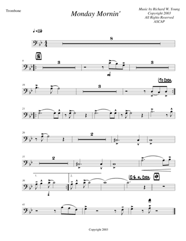 Monday Mornin'- Trombone