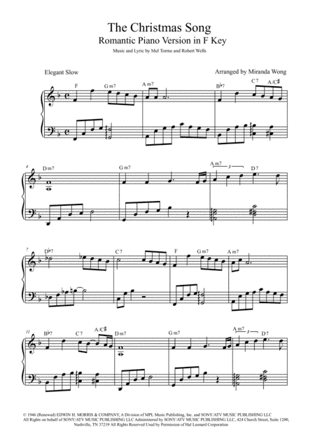 The Christmas Song (Chestnuts Roasting On An Open Fire) (arr. Miranda Wong)