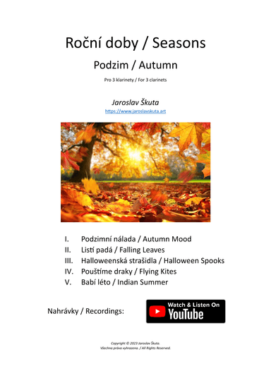 Seasons - Autumn suite for 3 clarinets