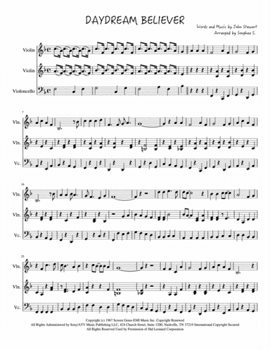 Daydream Believer (arr. Songhea Sackrider)