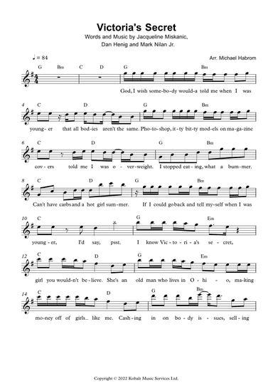 Victoria's Secret (arr. Michael Habrom)