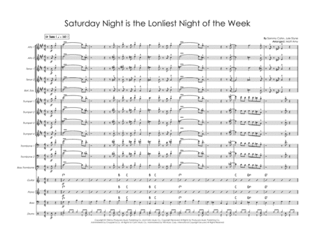 Saturday Night (is The Loneliest Night In The Week (arr. Matt Amy)