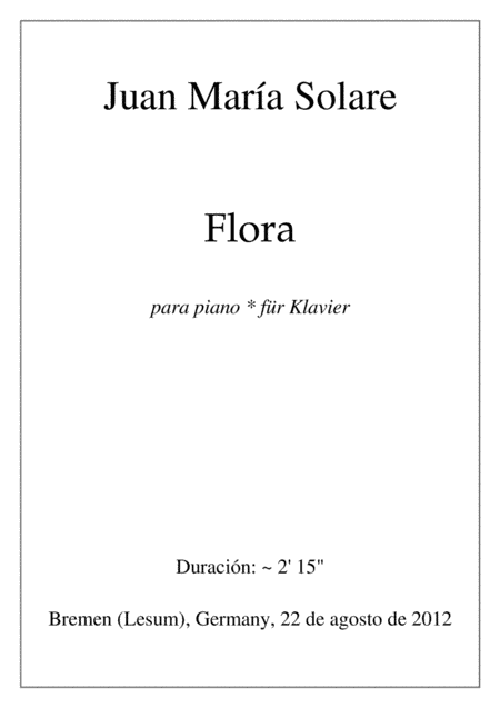 Flora [piano solo]