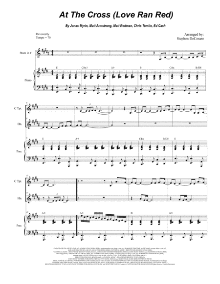 At The Cross (love Ran Red) (arr. Stephen DeCesare)