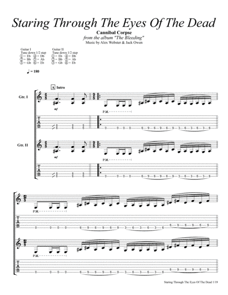Staring Through The Eyes Of The Dead (arr. Angel V. Fortiz)