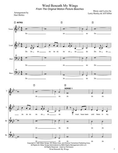 The Wind Beneath My Wings (arr. Hari Birtles)