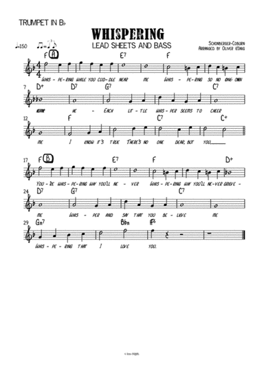 Whispering for Trumped (arr. Oliver König)