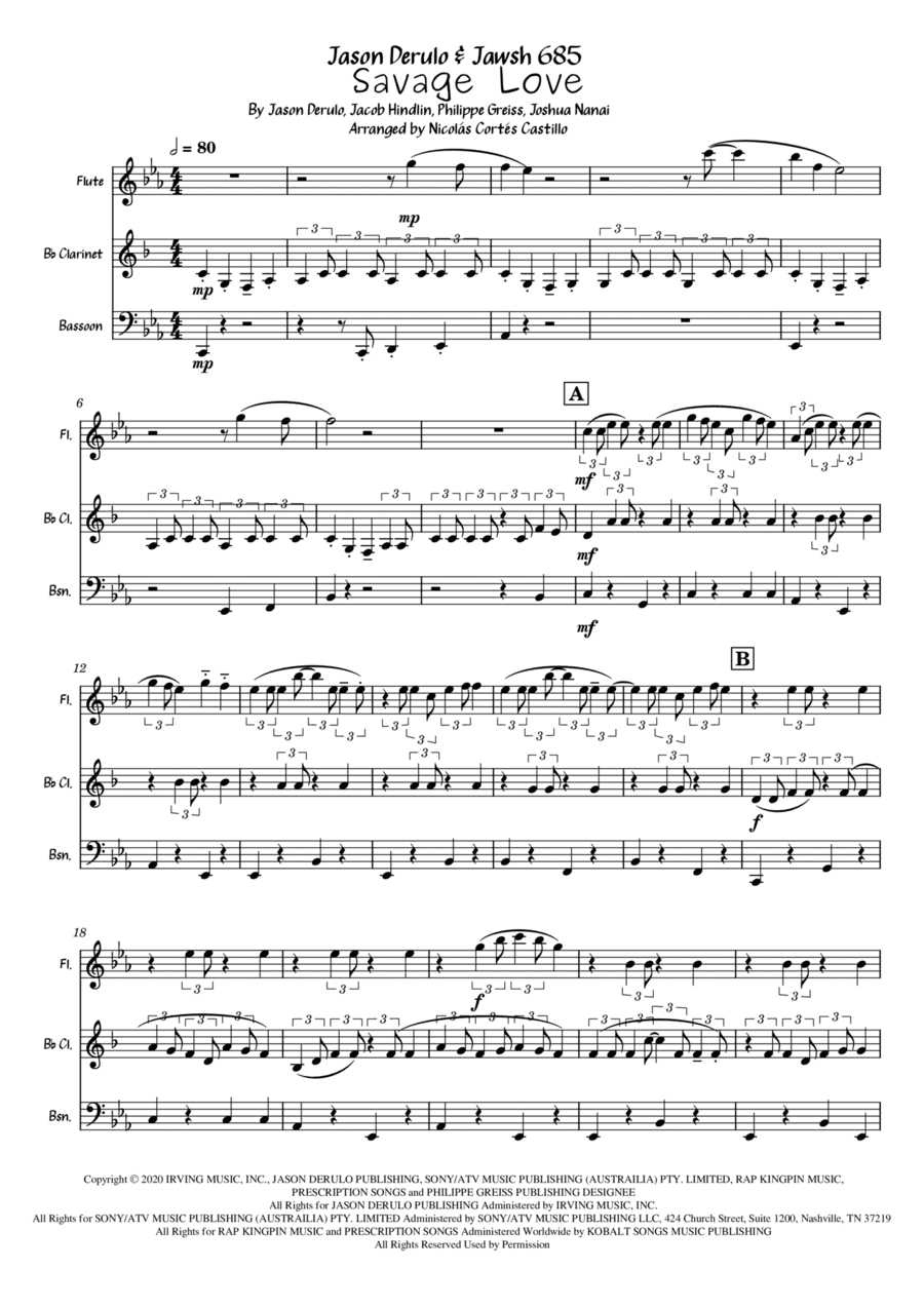 Savage Love (arr. Nicolás Cortés Castillo)