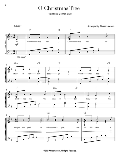 O Christmas Tree (arr. Alyssa Lawson)