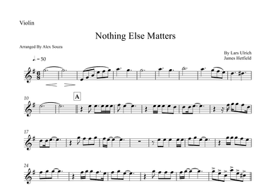 Nothing Else Matters (arr. Alex Souza)