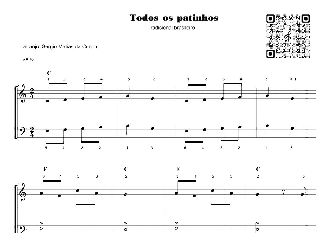 Todos os patinhos (arr. Sérgio Matias da Cunha)