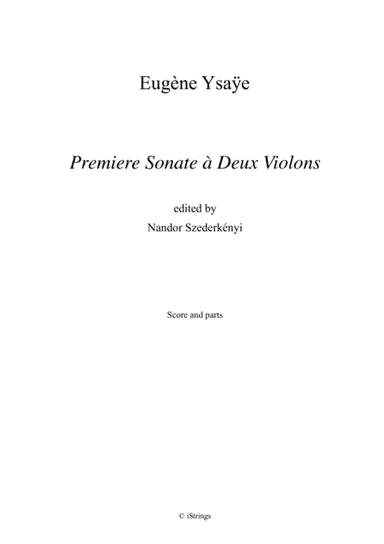 Sonata for two violins (arr. N. Szederkenyi)
