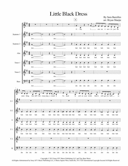 Little Black Dress (arr. Bryan Sharpe)