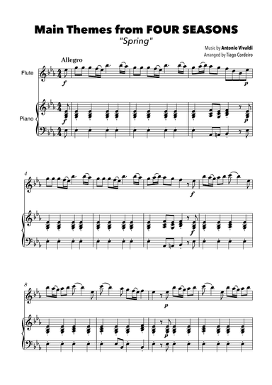 Main Themes from Four Seasons “Spring” (arr. Tiago Cordeiro)