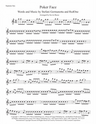 Poker Face (arr. Kevin Busse)