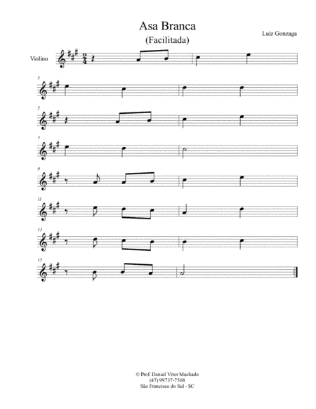 Asa Branca (arr. Daniel Machado)