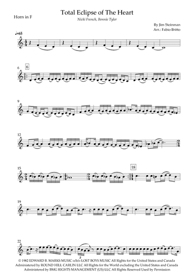 Total Eclipse Of The Heart (arr. Fabio Britto)