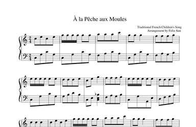 À la pêche aux moules (Piano Solo) (arr. Felix Sun)