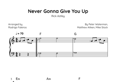 Never Gonna Give You Up (arr. Rodrigo Faleiros)