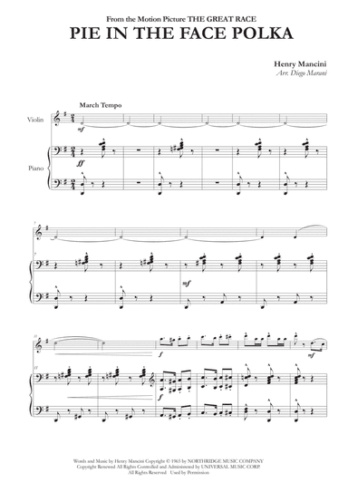 Pie In The Face Polka (arr. Diego Marani)