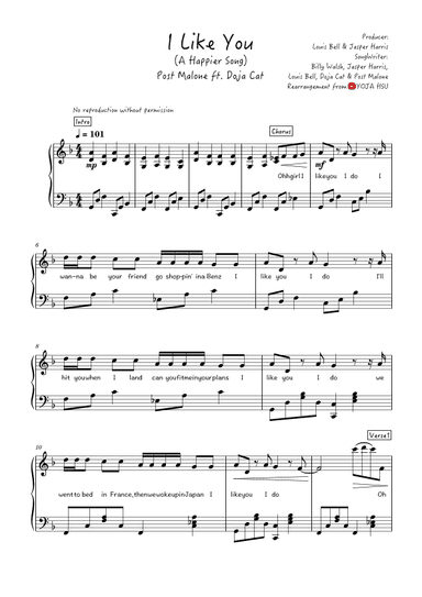 I Like You A Happier Song (arr. YOJA HSU)