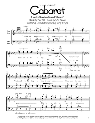 Cabaret (arr. Larry Wright)