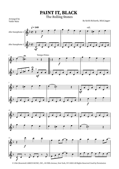 Paint It, Black (arr. Valdir Maia)