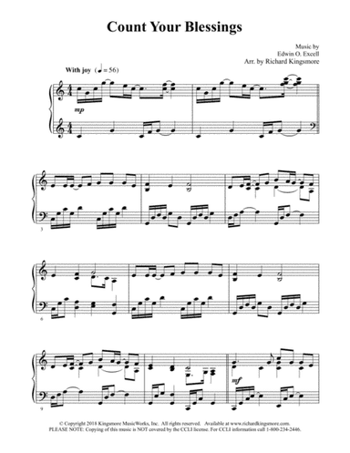Count Your Blessings (arr. Richard Kingsmore)