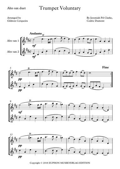 Trumpet Voluntary (arr. Gildson Cerqueira)