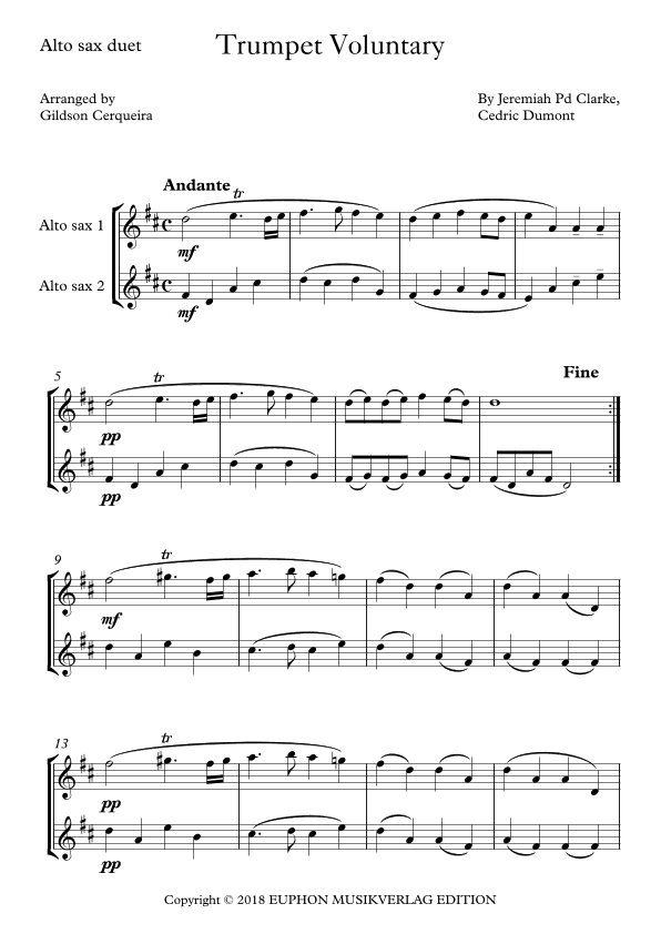Trumpet Voluntary (arr. Gildson Cerqueira)