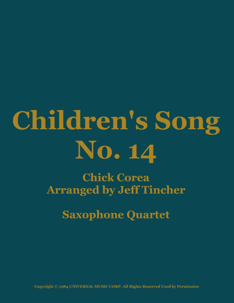 Children's Song No. 14 (arr. Jeff Tincher)